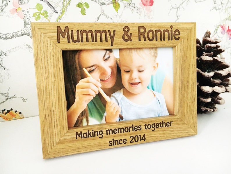 Making Memories Together Since Engraved Picture Frame Size 6x4 5x7 6x8 A4 Personalised Mummy Mothers Day