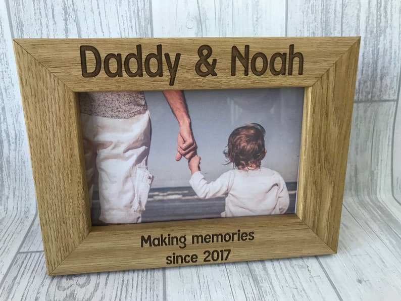 Making Memories Together Since Engraved Picture Frame Size 6x4 5x7 6x8 A4 Personalised Daddy Father S Day