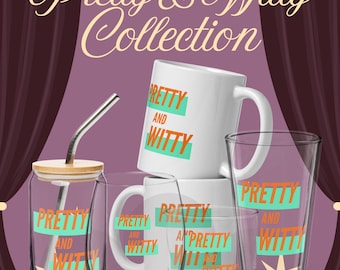 Pretty Drinkware Collection | Retro Glam Glass Can | Vintage Showgirl Mug | Feminine Barware | Coquette Kitchen Decor