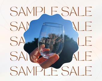 Screw Top Rosé Stemless Wine Glass
