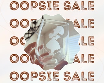 Haunted Mansion "Oopsie" Wine Glass