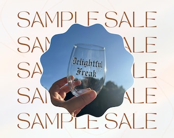 Delightful Freak Stemless Wine Glass