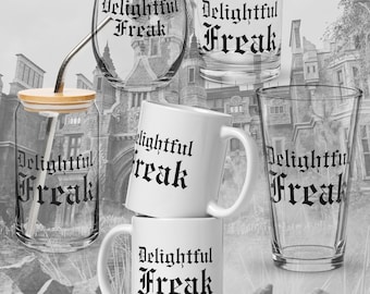 Delightful Freak Drinkware Collection | Dark Universe Drinkware | Horror Theme Park Fan Gift