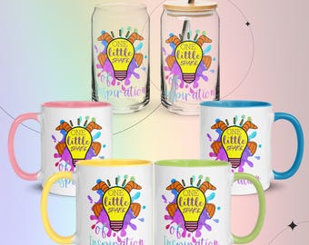 Figment Inspired Can Glass & Mug | EPCOT One Little Spark Drinkware