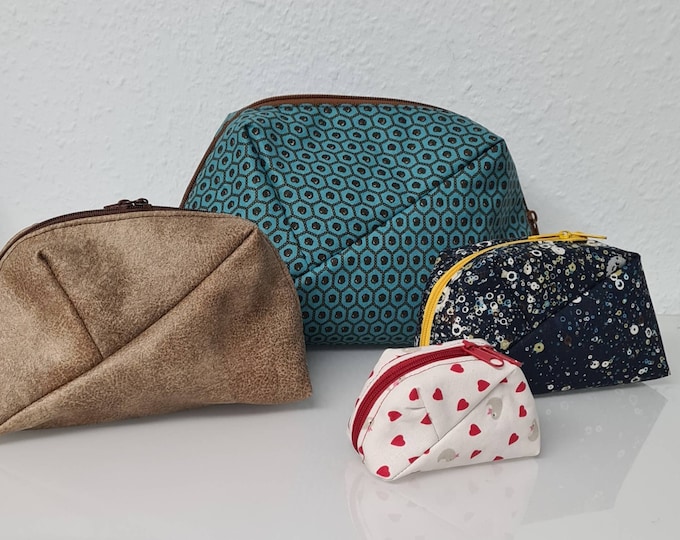 Cosmetic bag - storage bag / self-sewn - various designs