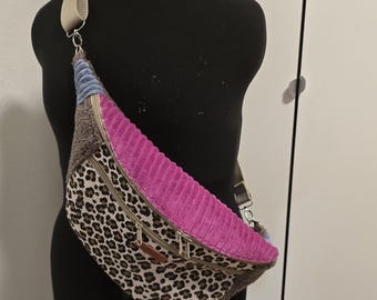Hand-sewn XXL crossbody bag, unique individual large crossbody bag, festival bag, practical bag for everyday use & travel