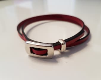 Lederarmband mit ZAMAK Verschluss LB5-13