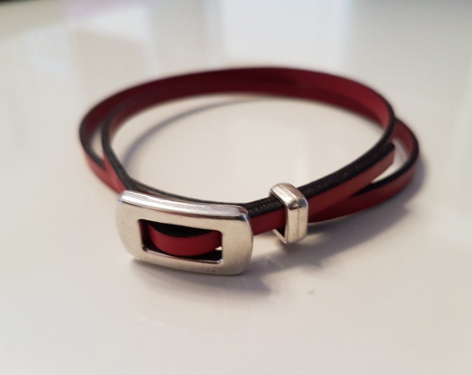 Lederarmband mit ZAMAK Verschluss LB5-13