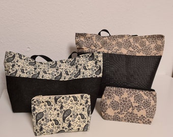 Shopping bag shopper large, self-sewn, various designs