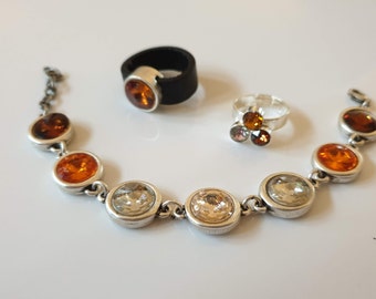bracelet with Swarovski stones