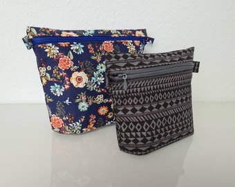 Bag with foldable bottom, self-sewn, various designs, individual