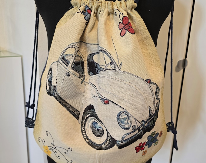 Backpack / gym bag, individually and self-sewn