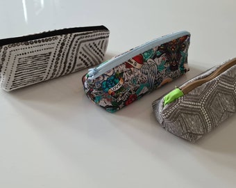 Pencil case - storage bag - self-sewn - various designs