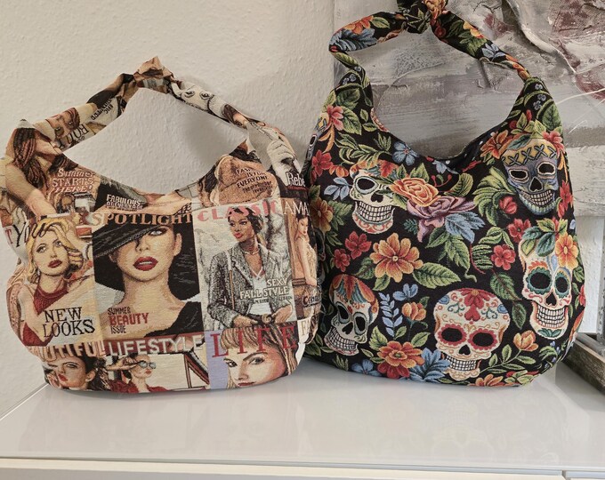 Bohobag / shopping bag / bag, self-sewn - available in 2 sizes