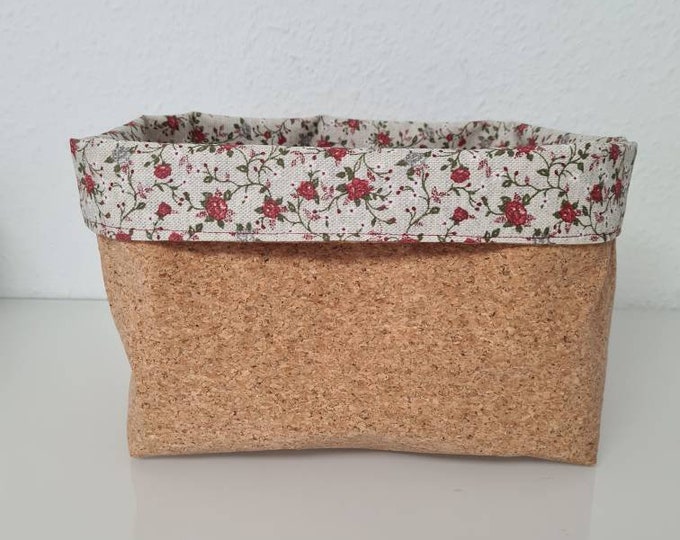 Utensilo / fabric basket made of cork - versatile / self-sewn - various designs