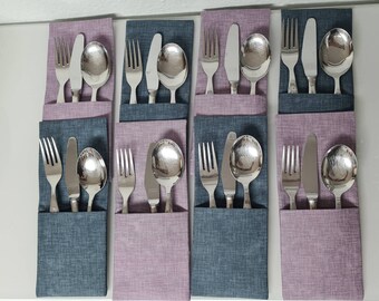 Cutlery bag - table decoration - individual and self-sewn