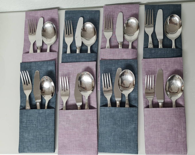 Cutlery bag - table decoration - individual and self-sewn