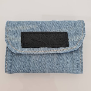 Jeans Geldbörse / Selbstgenäht - handmade