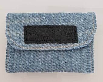 Jeans wallet / self-sewn - handmade