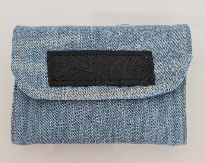 Jeans wallet / self-sewn - handmade