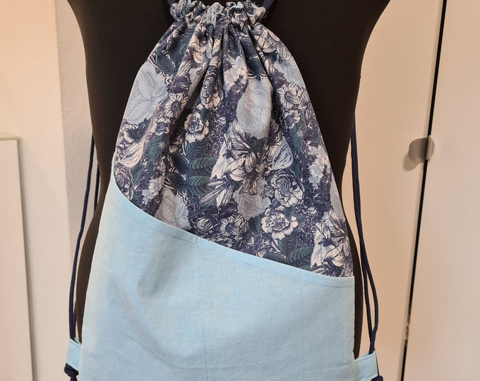 Individually sewn backpack/drawstring bag – handmade according to your wishes