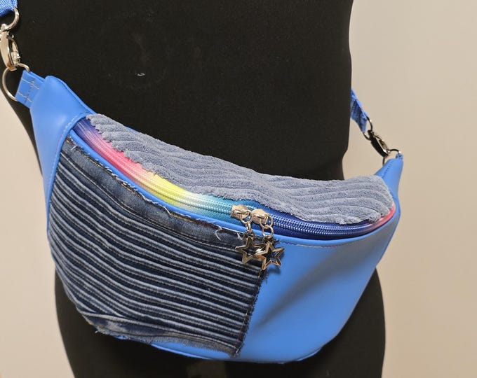 "Mimi" fanny pack – modern crossbody bag, handmade, unique, compact, lightweight & adjustable, ideal for everyday use, festivals and travel