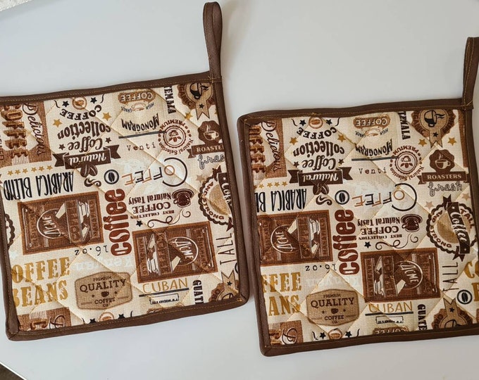 Potholders sewn by yourself, various designs