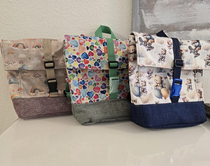 Children's backpack, individually and self-sewn