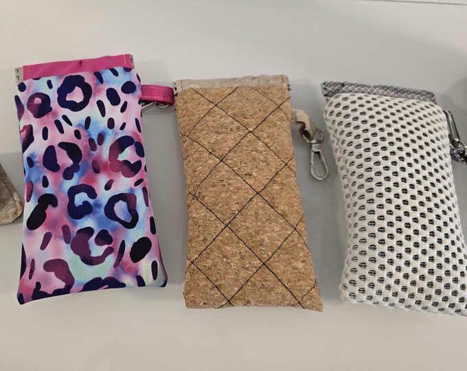 Glasses case / glasses cover with snap closure, self-sewn and individual