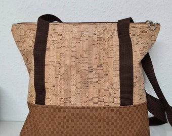 Shoulder bag / cork bag, self-sewn