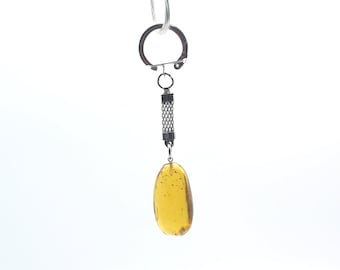 Natural Mexican Amber Key Chain