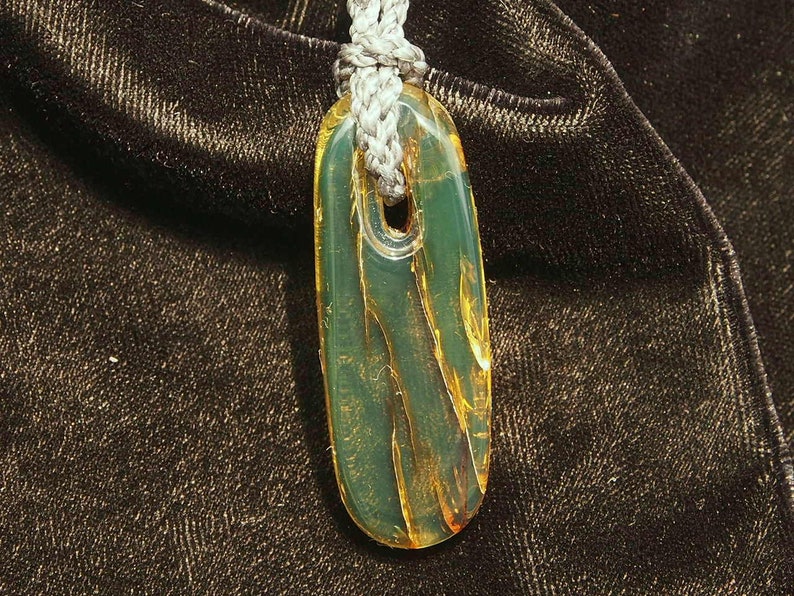 Mexican Amber Slice Pendant image 6