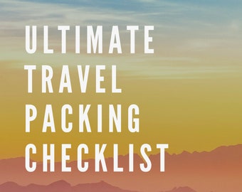 Lista de verificação final para embalagem de viagem