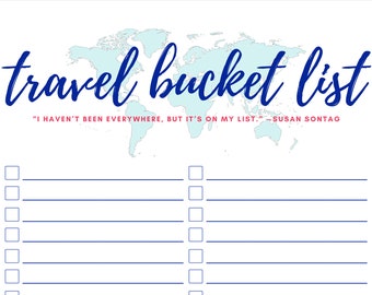 World Travel Bucket List