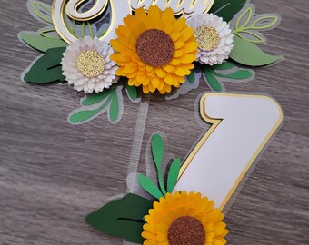 Adorno para tarta con el nombre de Daisy