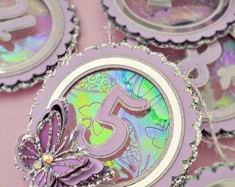 Banner de tarjeta de hito de mariposa