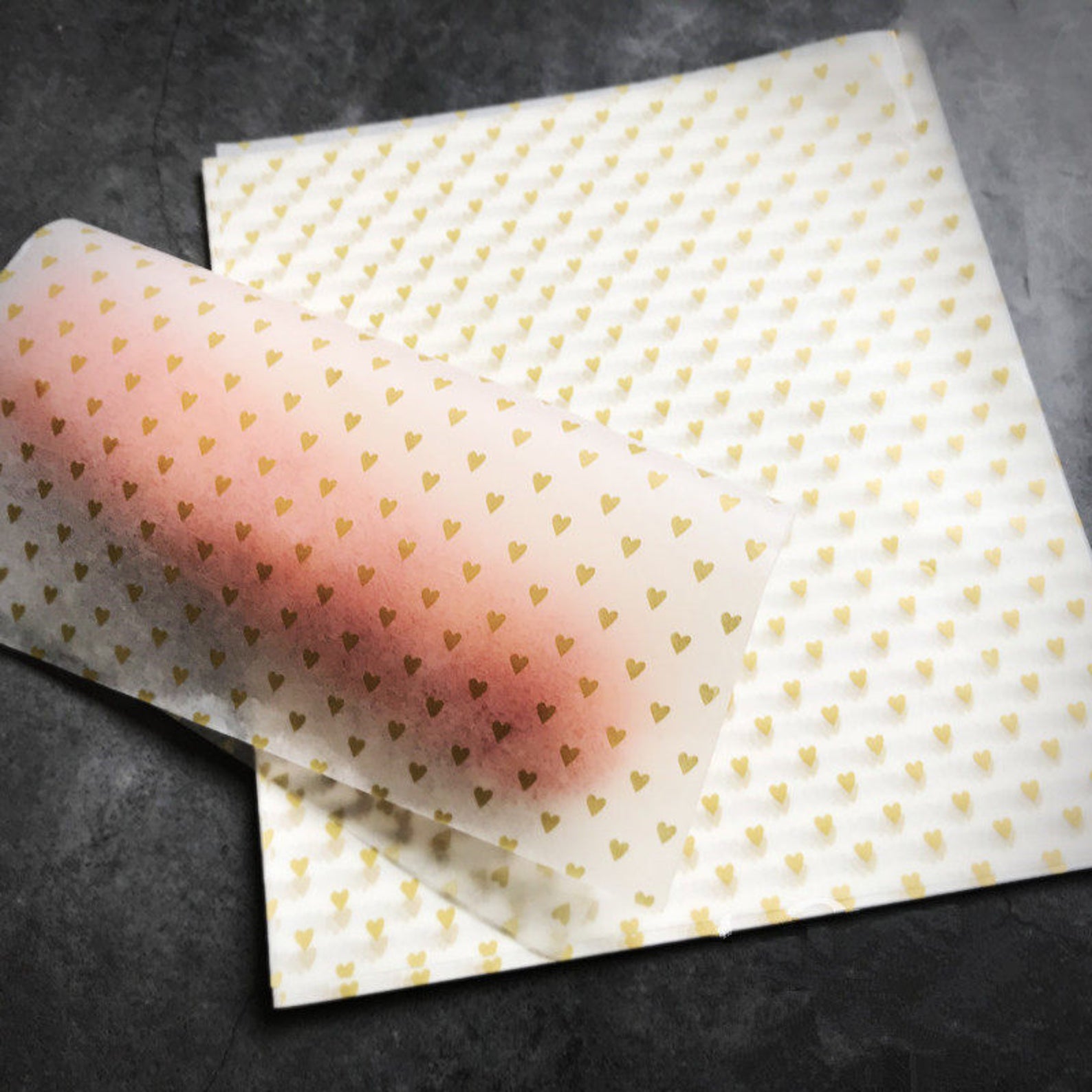45 sheet gold love Food Wrapping PaperNougat wrapping Etsy