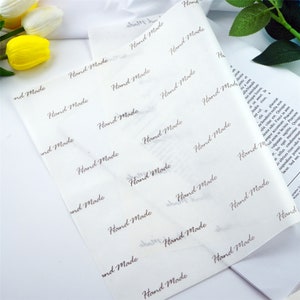 45 sheet "Handmade" Food Safe Wrapping Paper, Wax Paper ,oil-proof paper ,approx 25cm by 35cm