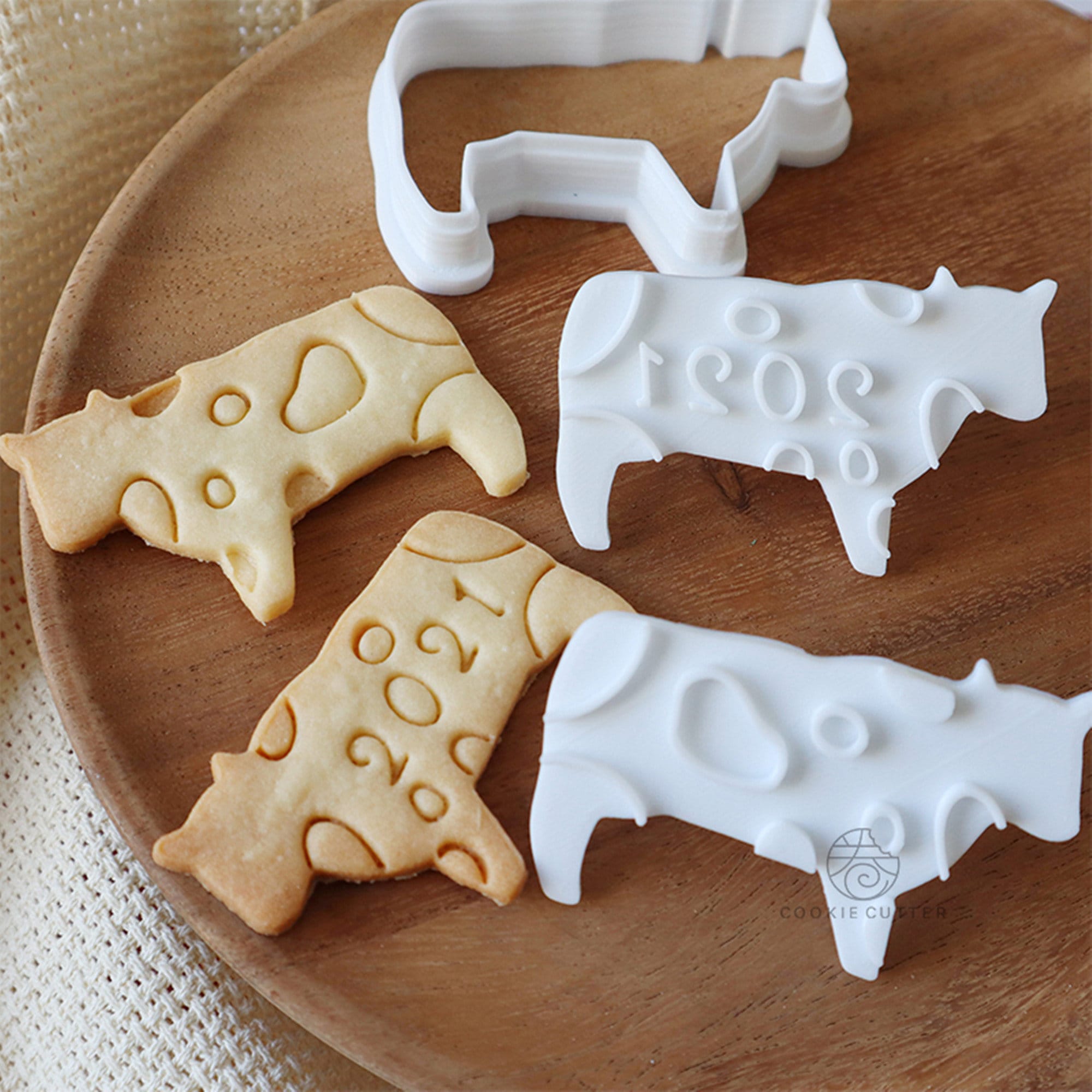 3pcs cow cookie cutter fondant Decorating cutter biscuit Etsy