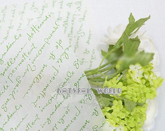 10 sheet green letters Food Wrapping Paper,Nougat wrapping Paper,cake Wax Paper,Soap Packaging Paper,Greaseproof Baking Paper,candy paper