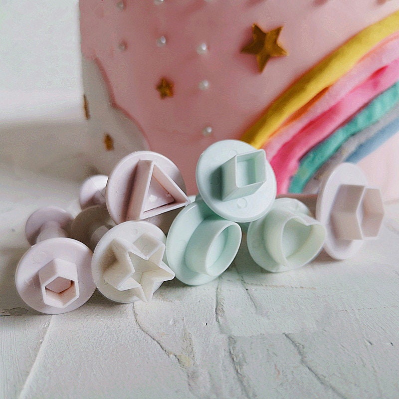 Mini Geometrical Figure Plunger Fondant Decorating Sugarcraft Etsy