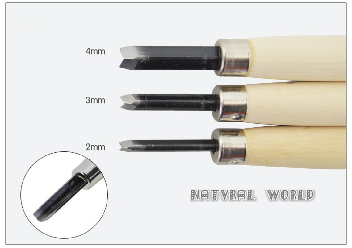 Set of 12 Rubber Stamp Carving Tool Metal Head Rubber Graver Etsy