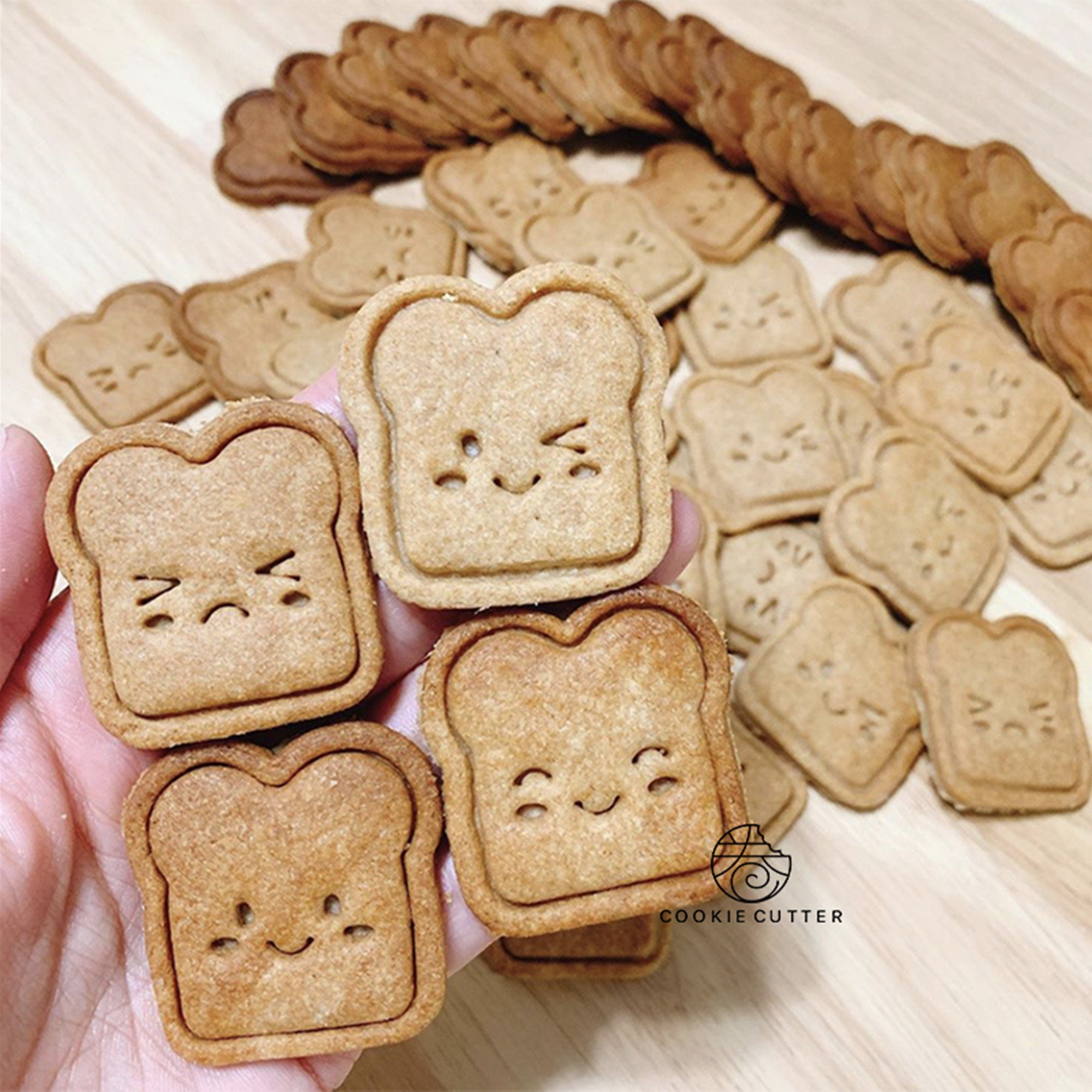 6pcs Toast expression cookies cutterRabbit fondant Decorating Etsy
