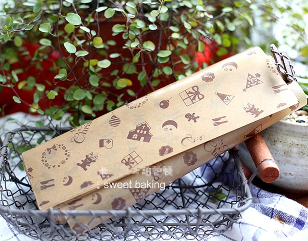 45 Sheet Merry Christmas Food Wrapping Paper,nougat Wrapping Paper, Wax Paper,soap Packaging