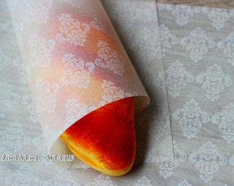 Envolturas de papel de cera para envolver alimentos papel para pan  sándwich, blanco Feliz Sencillez