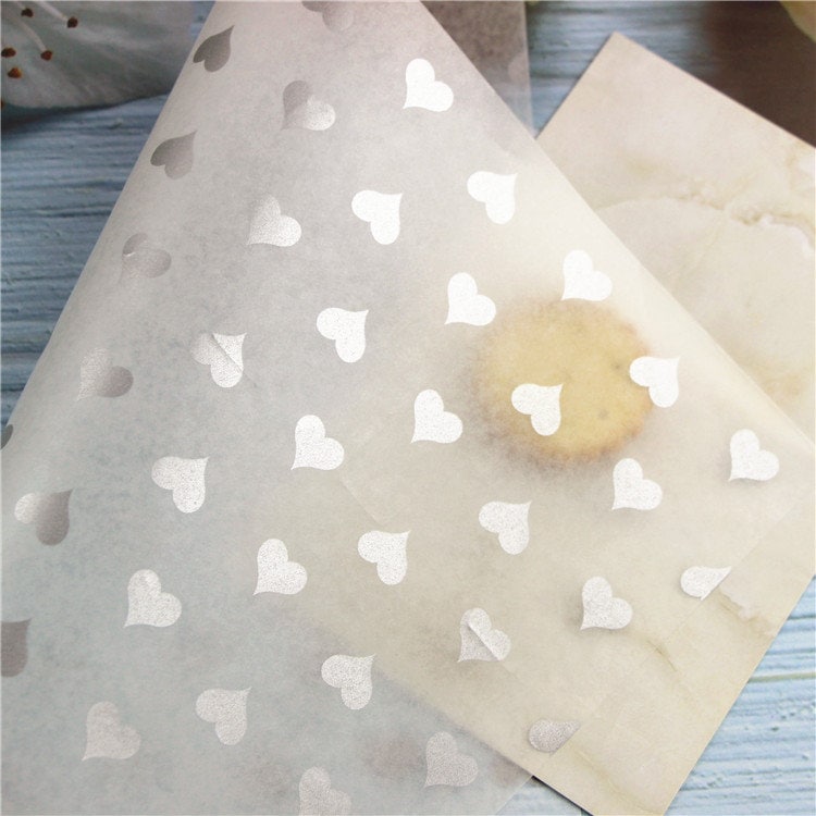 45 Sheet Gold Love Food Wrapping Paper,nougat Wrapping Paper,cake
