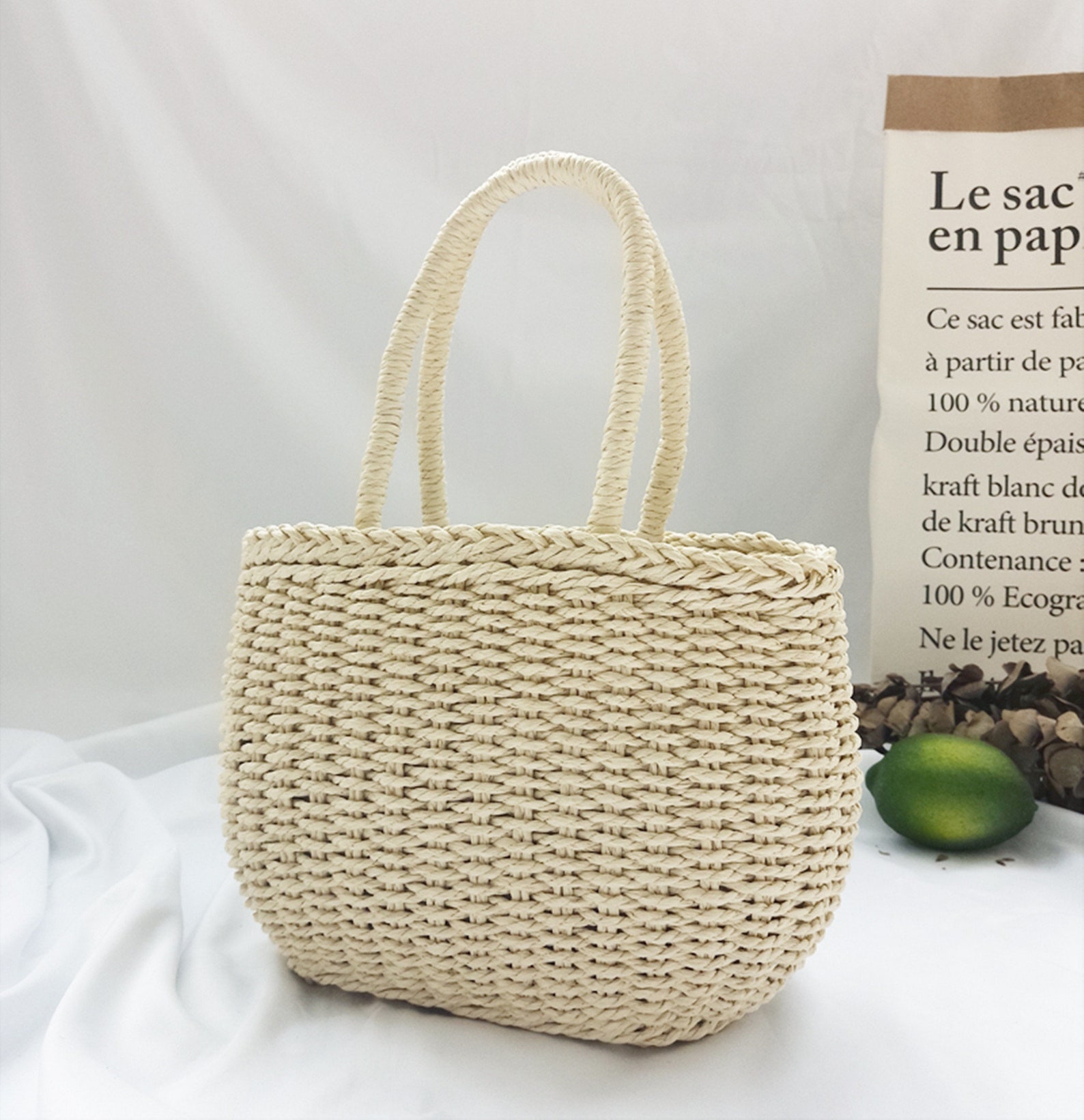 Hand-made Straw Bag Women Beach Woven Bags for Summer Travel - Etsy