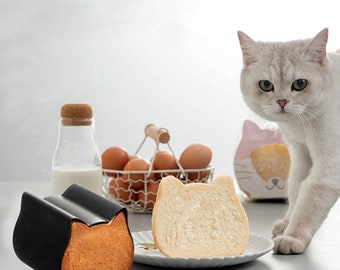 Cat toast molds，Bread bake ware，Non-Stick Pan