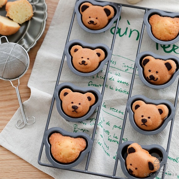 Nouveaux ustensiles de cuisson financier d'ours, moule à gâteau de beaux  animaux, moule de cuisson, moule à gâteau, outils de cuisson de moule de  muffin de gâteau de tasse -  France