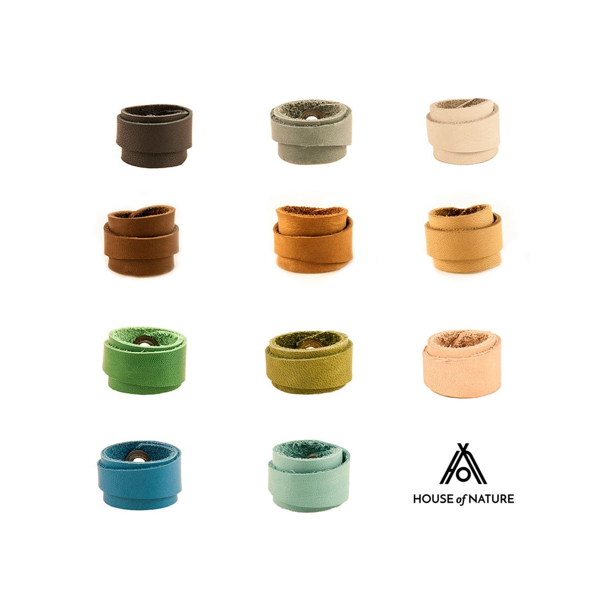 Wide Leather Ring (10+ Colors) - Colored Leather Ring - Colourful Ring